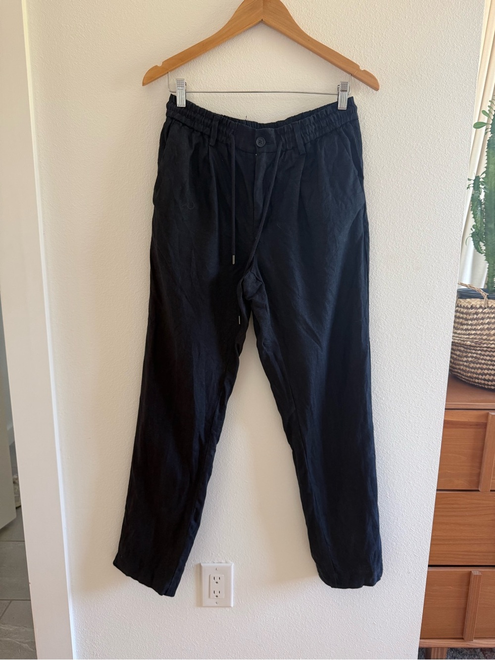 Boggi Milano 100% Linen Drawstring Pants, Size 30